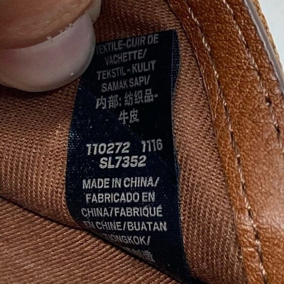 Fossil Womens Caroline Rfid Wristlet Brown Cow Hide Leather Phone Card Wallet - Picture 4 of 6